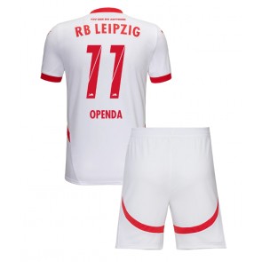 RB Leipzig Lois Openda #11 Domaci Dres za Dječji 2024-25 Kratak Rukavima (+ kratke hlače)